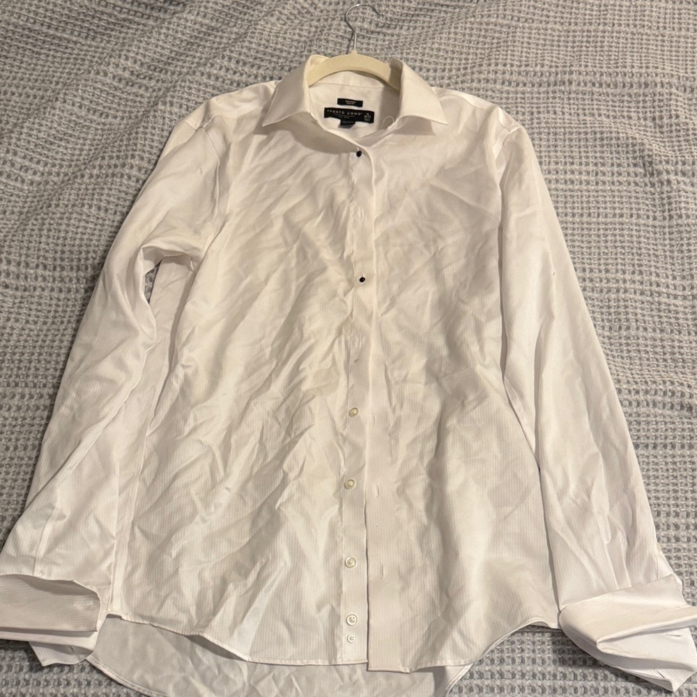 Pronto Uomo Crisp White Dress Shirt